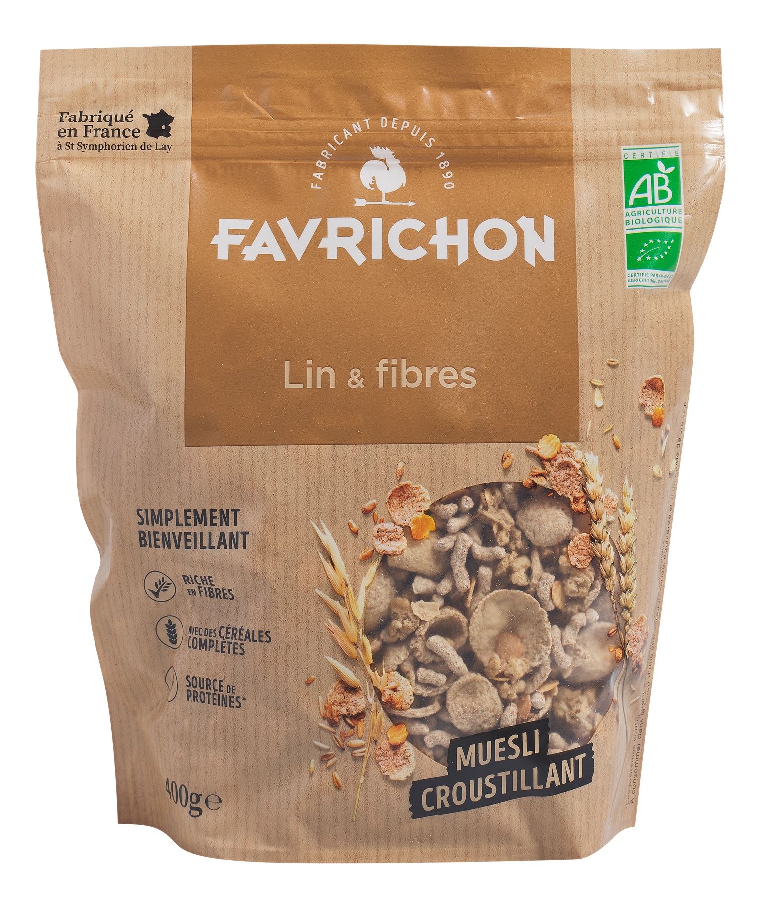 MUESLI LINO Y FIBRA 400 gr