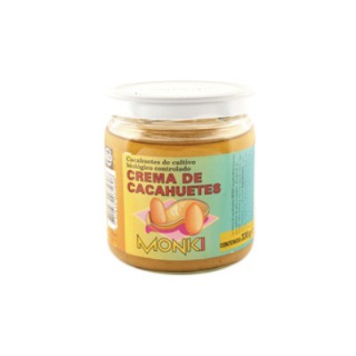 CREMA CACAHUETES BIO 330 gr-MONKI