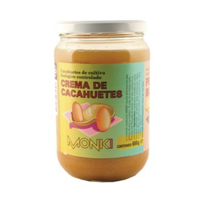 CREMA CACAHUETES BIO 650 gr-MONKI