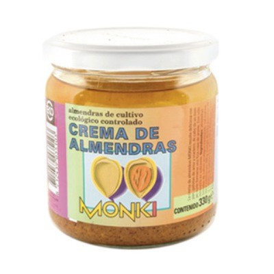 CREMA ALMENDRA BIO 330 gr-MONKI