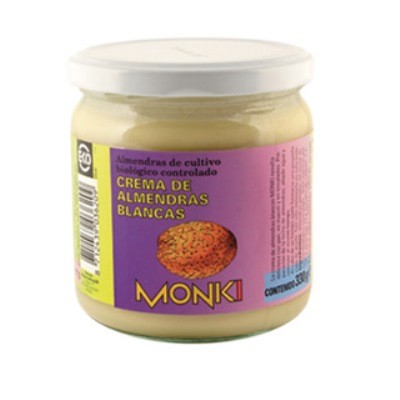 CREMA ALMENDRAS BLANCAS BIO 330gr-MONKI 