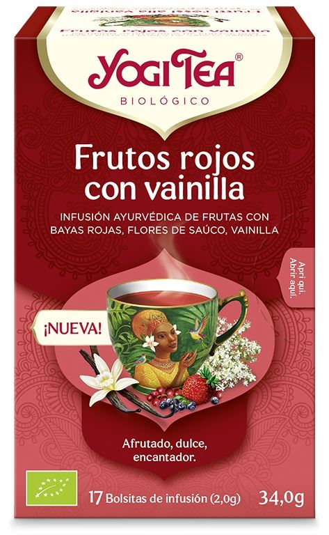 YOGI TEA FRUTOS ROJOS VAINILLA 17B BIO