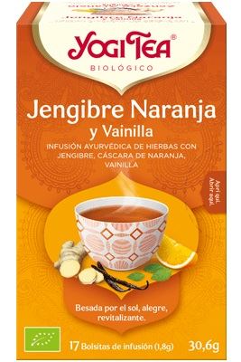 YOGI TEA JENGIBRE NARANJA VAINILLA 17B BIO