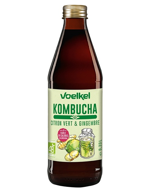 TE KOMBUCHA LIMA JENGIBRE BIO 330ml (U/C 6)-VOELKEL