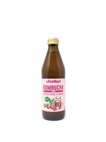 TE KOMBUCHA CEREZA MENTA BIO 330ml (U/C 6)-VOELKEL