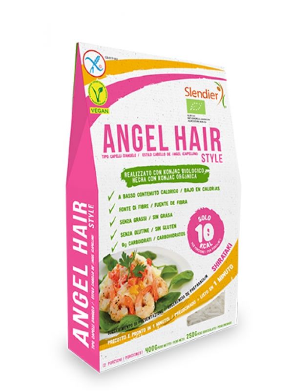 FIDEOS CABELLO ANGEL KONJA PRECOCINADO BIO 400gr (U/C 6)-SLENDIER