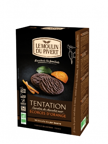 GALLETAS TENTACIÓN NARANJA BIO 130gr (U/C 12)-LE MOULIN 