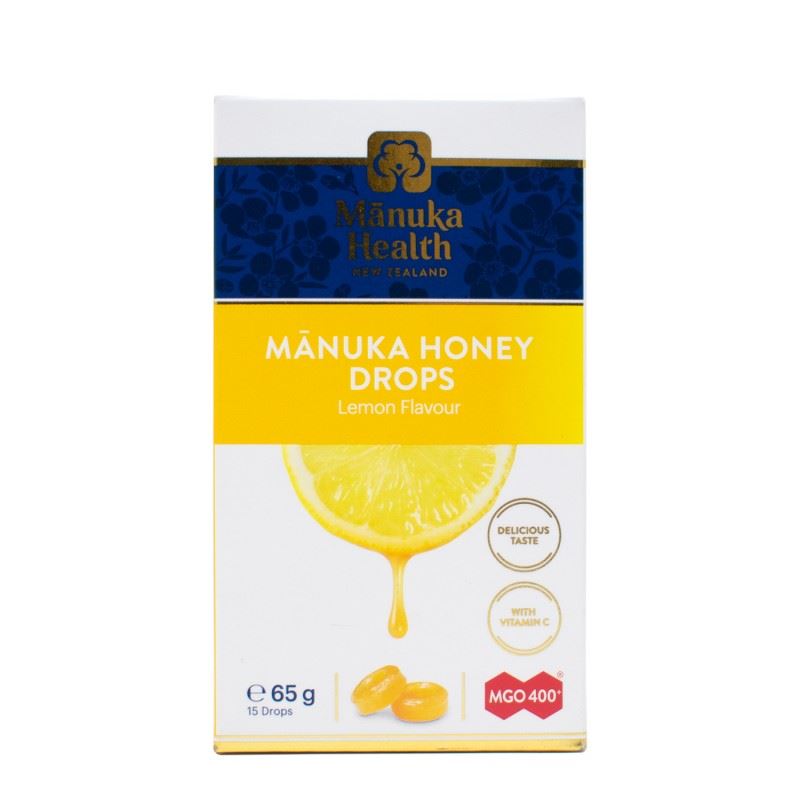 CARAMELOS MIEL MANUKA Y LIMÓN MGO 400+ 65gr.(U/C12)-MANUKA HEALTH