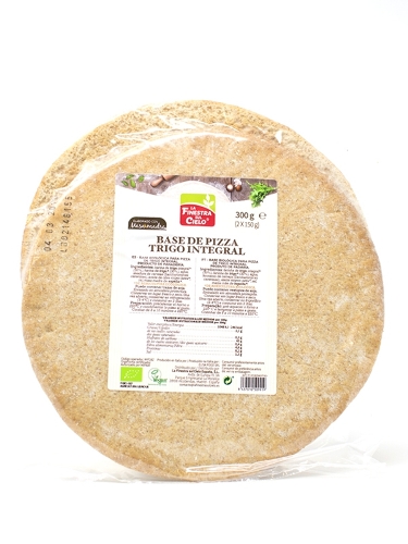 BASE PIZZA INTEGRAL DE TRIGO (2bases) BIO 300gr (U/C 10)-LA FINESTRA