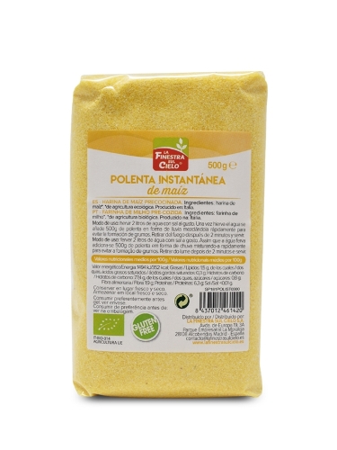 POLENTA INSTANTÁNEA BIO 500gr (U/C10)-LA FINESTRA