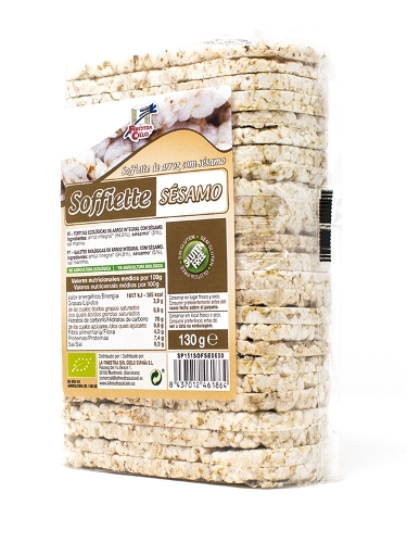 SOFFIETTE ARROZ CON SÉSAMO BIO 130gr (U/C 12)-LA FINESTRA