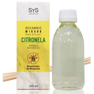 RECAMBIO MIKADO CITRONELA 200ml + PALOS-S&S