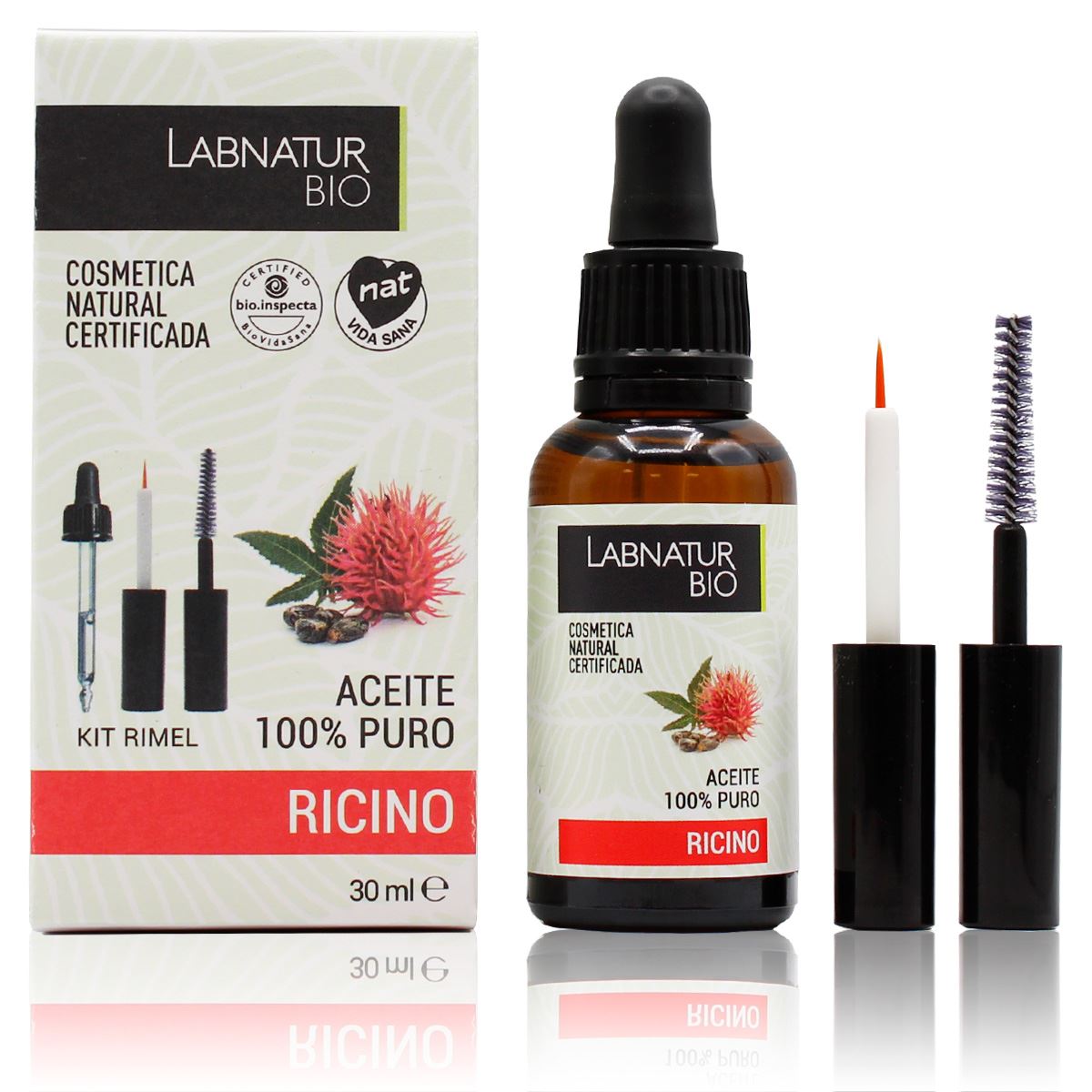 ACEITE RICINO BIO 30ml+KIT RIMEL-LABNATUR