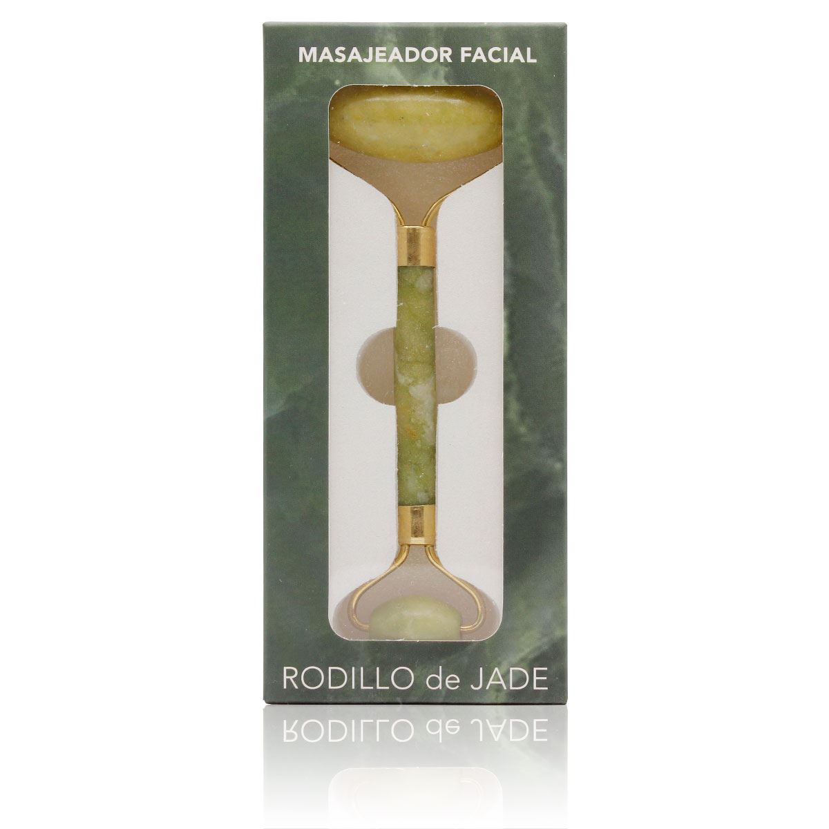 MASAJEADOR FACIAL PIEDRA JADE 2 RODILLOS